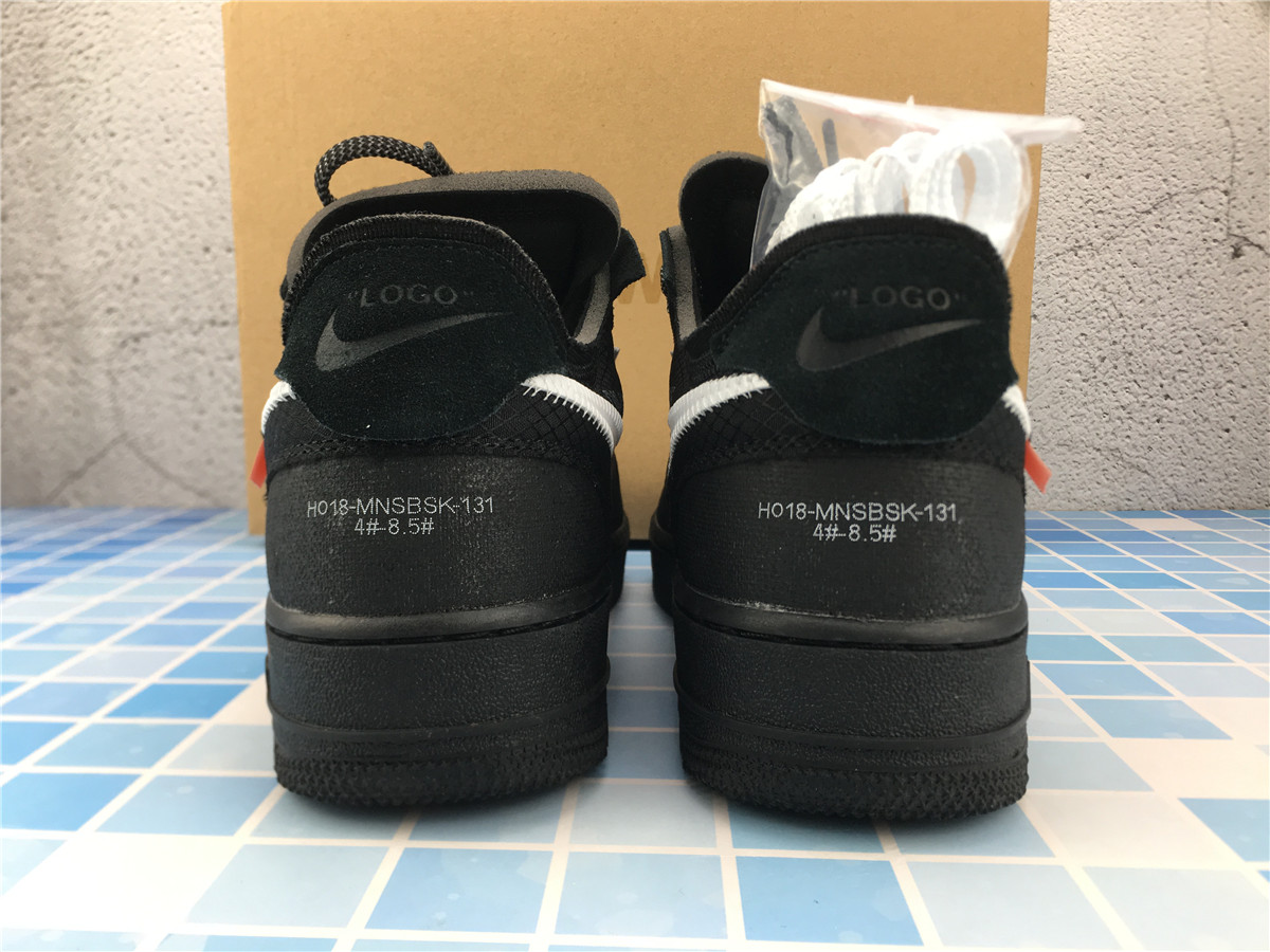 Off-White x Air Force 1 Low Black AO4606 001